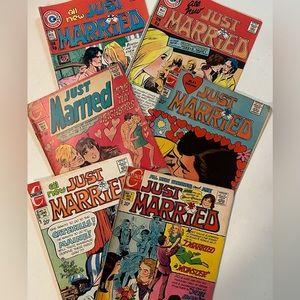 Comic Books “Just Married”-6 vintage from 1970-1974.